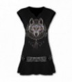 WOLF DREAMS - Minivestido negro con cintura con tachuelas (liso)