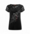 FATAL ATTRACTION - 2in1 Ripped Black Lace Top (Plain)