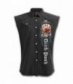 5FDP - GAME OVER - Sleeveless Stone Washed Worker Black (Plain)