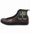 Chaussures gothiques Sneakers pour homme modèle DEATH BONES