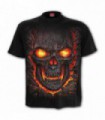 SKULL LAVA - Kids T-Shirt Black (Plain)