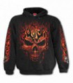 SKULL BLAST - Kids Hoody Black (Plain)