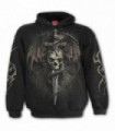 DRACO SKULL - Sudadera negra con capucha (uni)