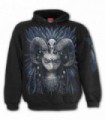 RAVEN QUEEN - Sudadera negra con capucha (sólido)