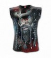 VIKING WRAP - Allover Sleeveless T-Shirt Black