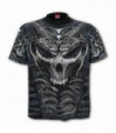 SKULL ARMOR - Camiseta negra integral