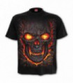 SKULL LAVA - T-Shirt Noir