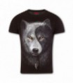 WOLF CHI - Camiseta negra con manga giratoria Modern Fit
