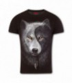 WOLF CHI - T-Shirt manches tournantes coupe moderne noir