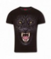 TRIBAL PANTHER - Camiseta negra de manga alta de corte moderno