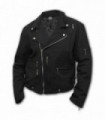 BONE FINGER - Chaqueta biker forrada en negro