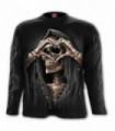 DARK LOVE - Camiseta negra de manga larga