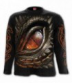 DRAGON EYE - Camiseta negra de manga larga