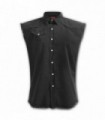 METAL STREETREETWEAR - Camisa de trabajo negra sin mangas