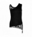 GOTHIC ELEGANCE - Adj Shoulder Lace Top Black (Plain)