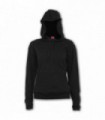 METAL STREETWEAR - Street Ribbed Large Hood Hoodie  Black