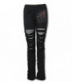 BURNT ROSE - Mesh Ripped Leggings (Plain)