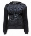 NIGHTSHIFT - Distressed Spray On Ladies Hoody (Plain)