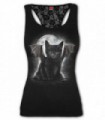 BAT CAT - Dentelle Racerback Top Noir (Naturel)