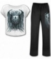 WOLF SPIRIT - 4pc Gothic Pyjama Set (Plain)