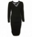 GOTHIC ELEGANCE - Robe Midi en dentelle sur le dos (uni)