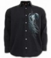 WOLF SPIRIT - Longsleeve Stone Washed Worker Black (Plain)