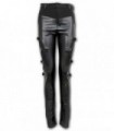 GOTHIC ROCK - Pantalon de motard avec boucle en PVC