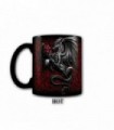 DRAGON ROSE - Taza de café de cerámica que cambia el calor - Set de regalo