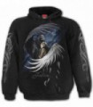 FALLEN - Sudadera negra con capucha